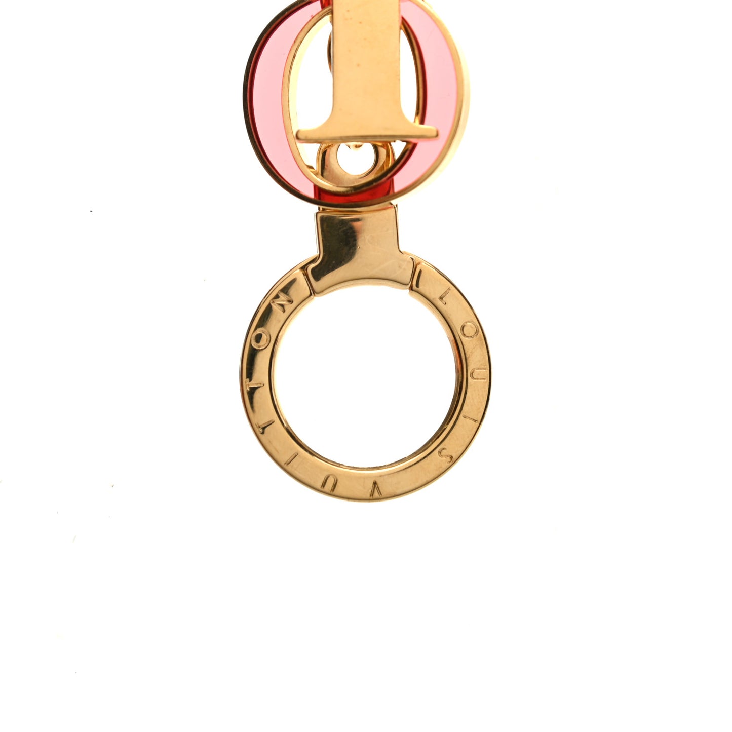 LV Tag Bag Charm Gold