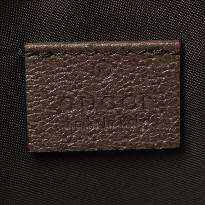 Gucci GG Supreme Monogram Textured Calfskin Web Large Ophidia Cosmetic Case Beige Ebony New Acero 6 of 7
