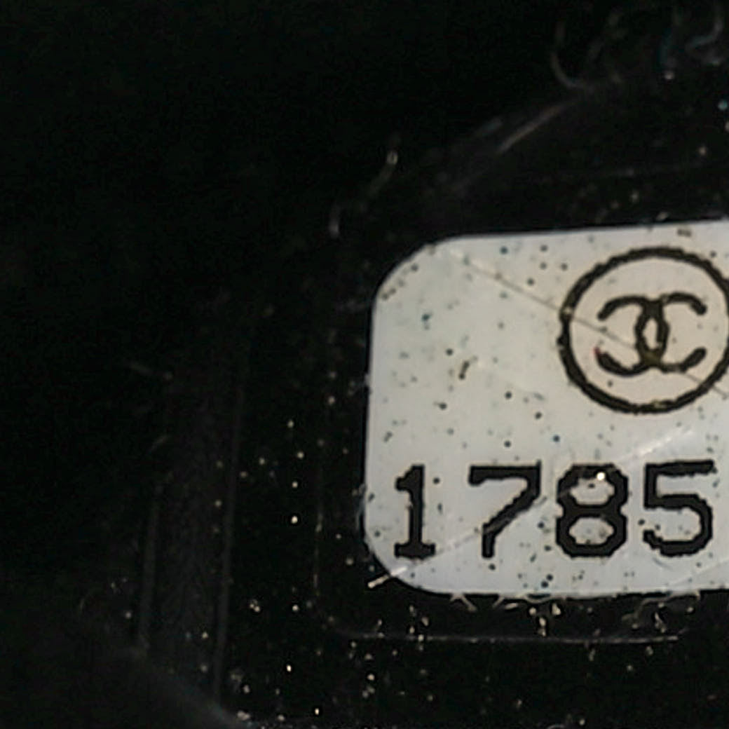 Lambskin Quilted Fold Over Clutch Black