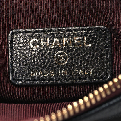 Chanel Caviar Quilted Small Cosmetic Case Black 6 of 8