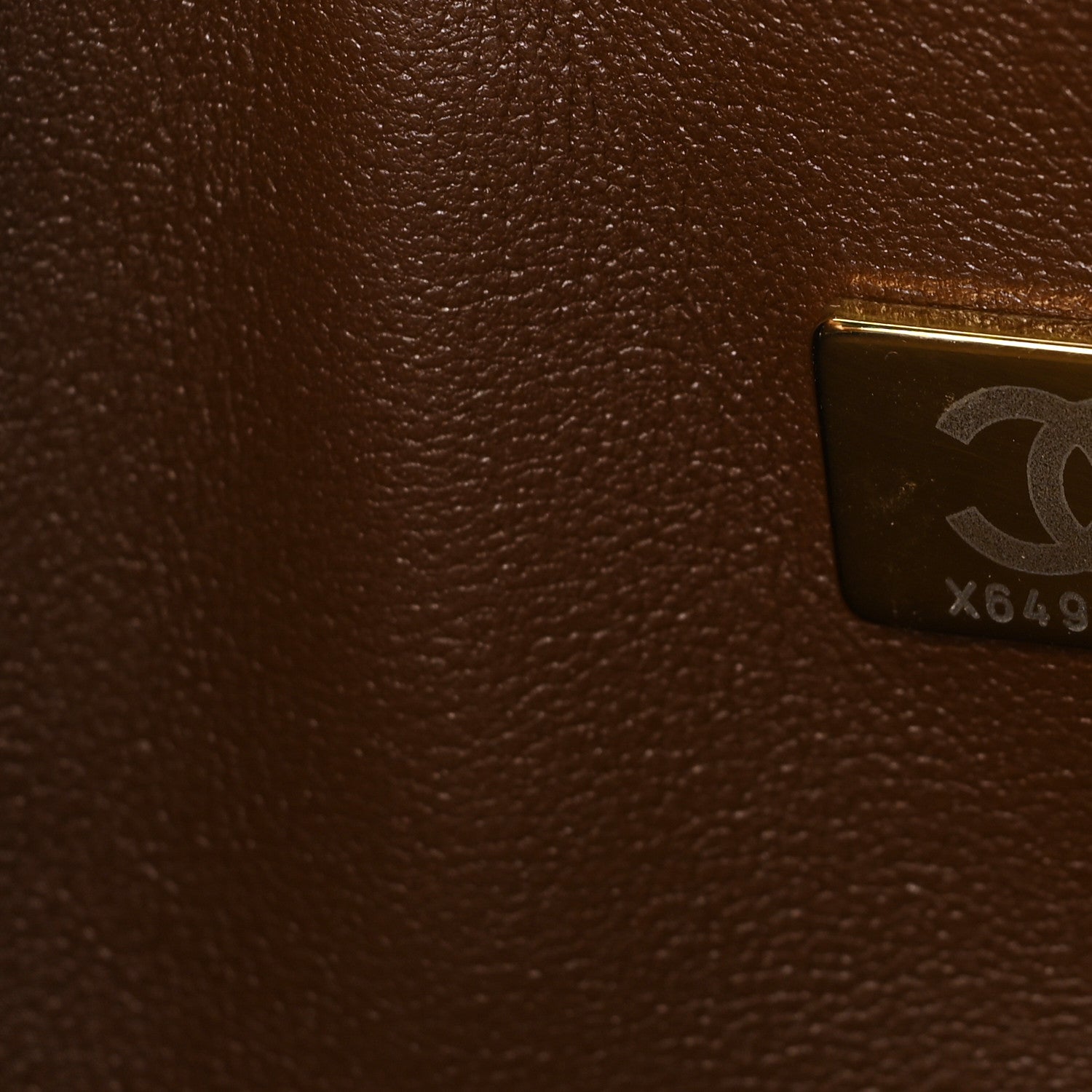 Chanel Lambskin Quilted Small Double Flap Dark Brown 6 of 10