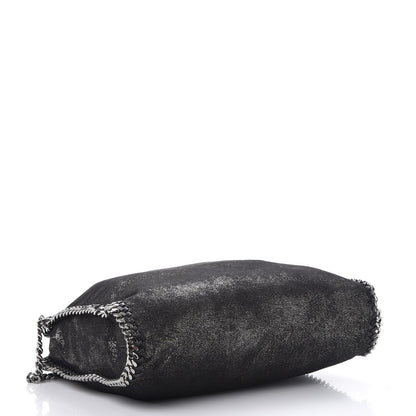 Stella McCartney Chamois Shiny Dotted Falabella Fold Over Tote Ruthenium 4 of 6