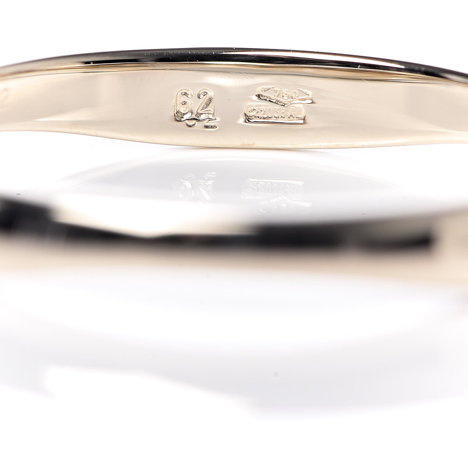 Cartier 18K Yellow White Gold Wave Double Ring 62 10 9 of 10
