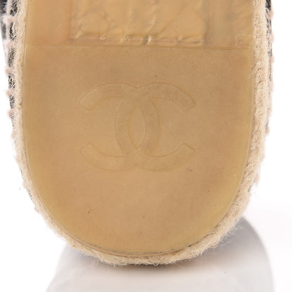 Chanel Lambskin CC Espadrilles 39 Black 6 of 10