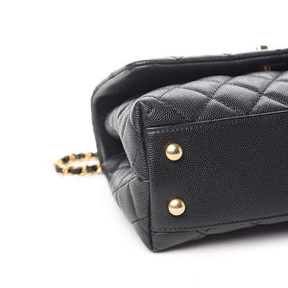 Chanel Caviar Quilted Mini Coco Handle Flap Black 7 of 10