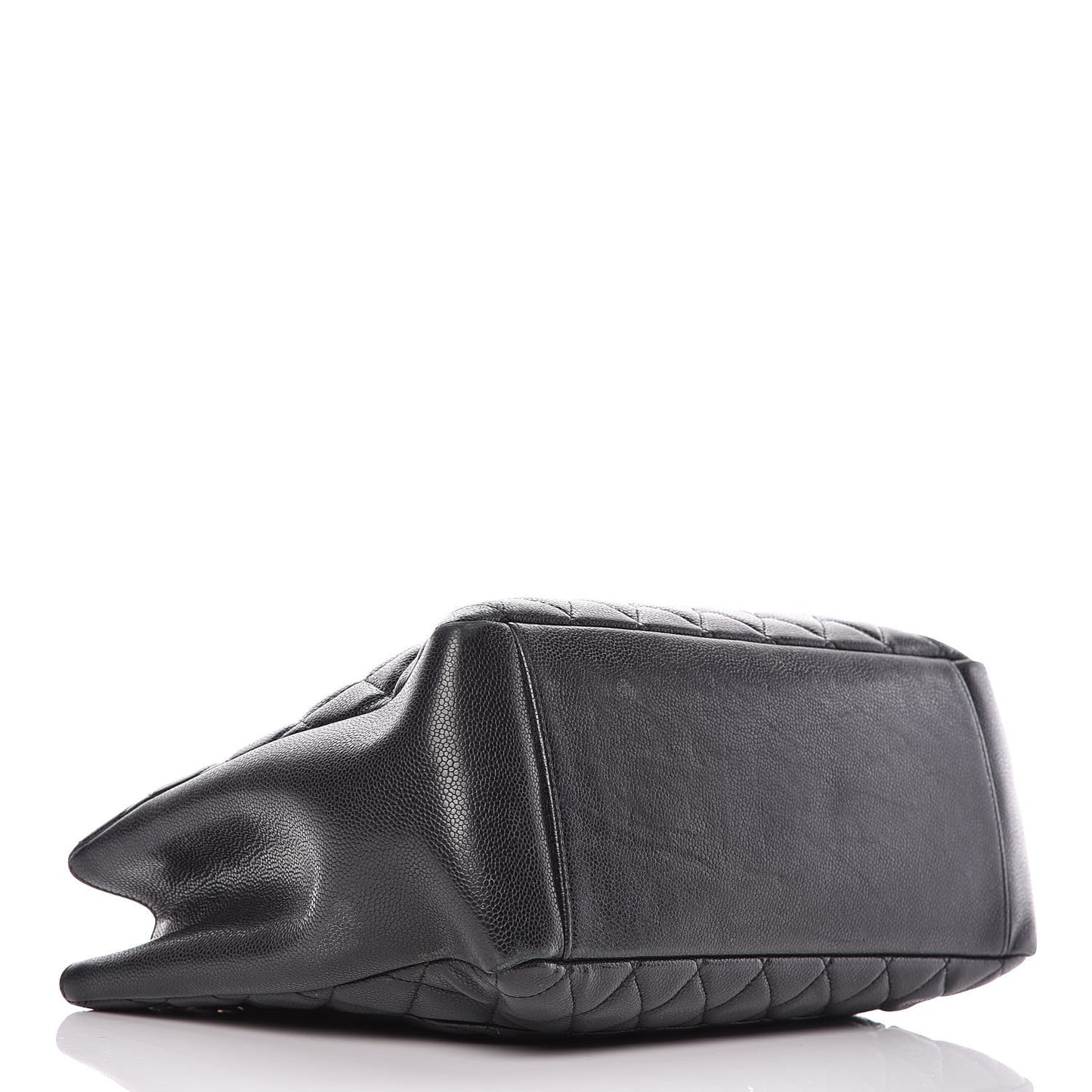 Caviar Quilted Grand Shopping Tote GST Black
