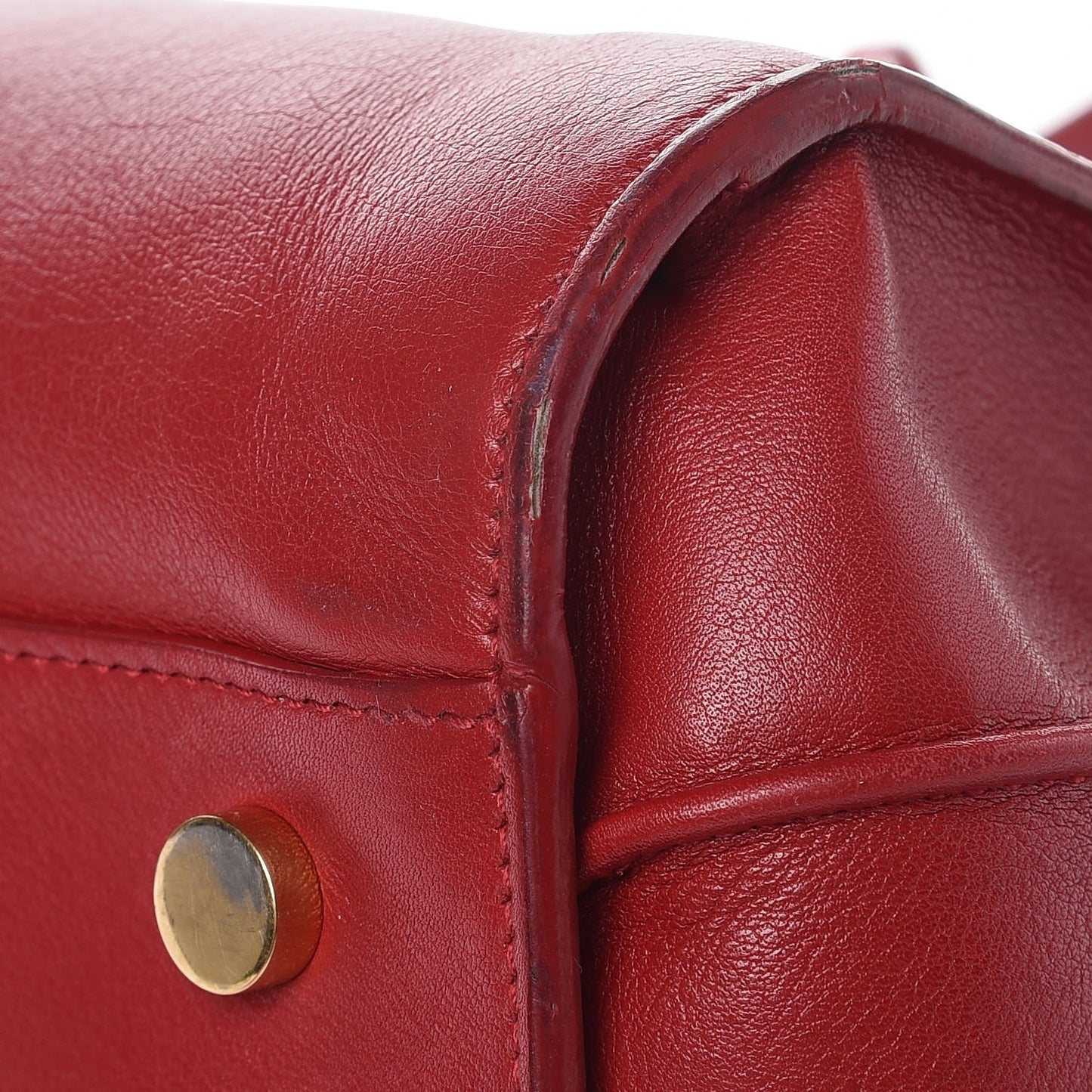 Calfskin Small Sac De Jour Lipstick Red