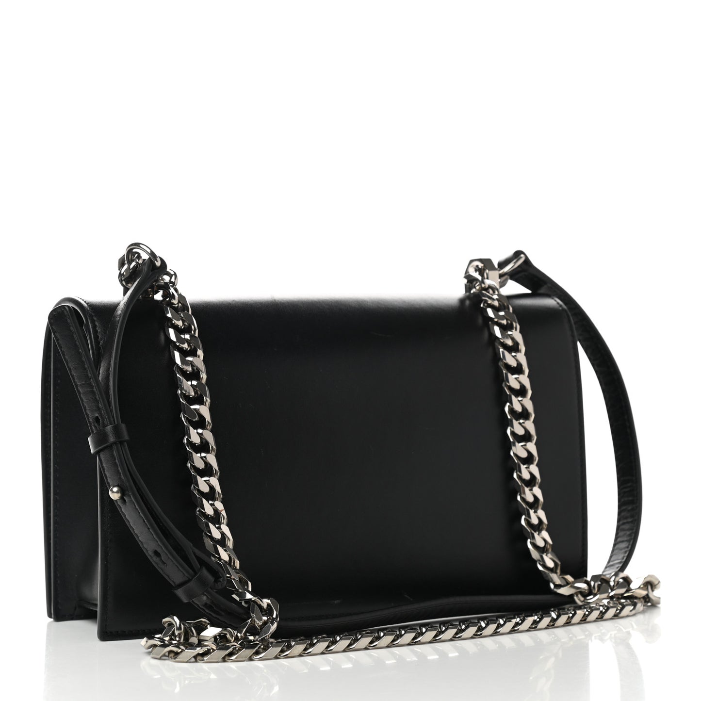 Calfskin Knuckle Shoulder Bag Black