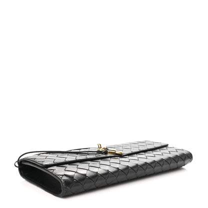 Bottega Veneta Nappa Intrecciato Long Andiamo Top Handle Clutch Black 4 of 7