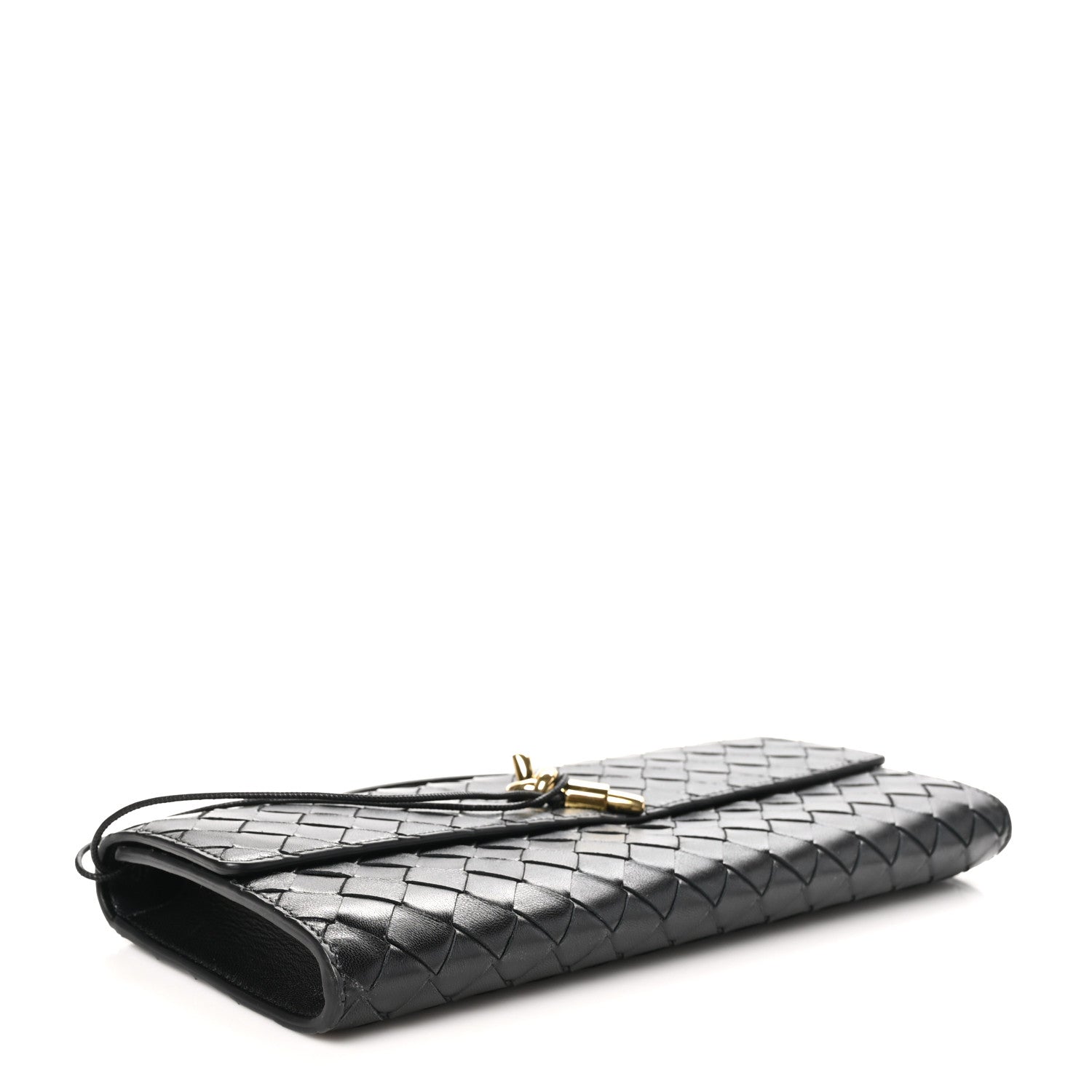 Bottega Veneta Nappa Intrecciato Long Andiamo Top Handle Clutch Black 4 of 7
