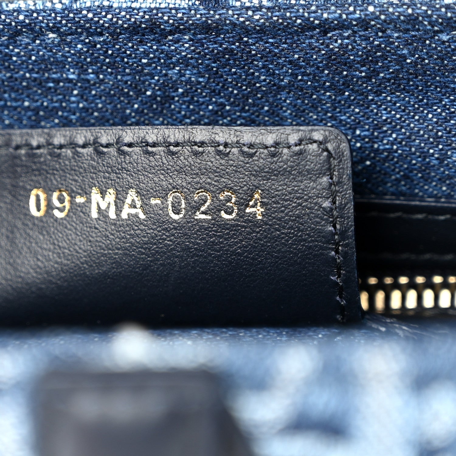 Christian Dior Denim Oblique Jacquard Saddle Bag With Strap Blue 7 of 12