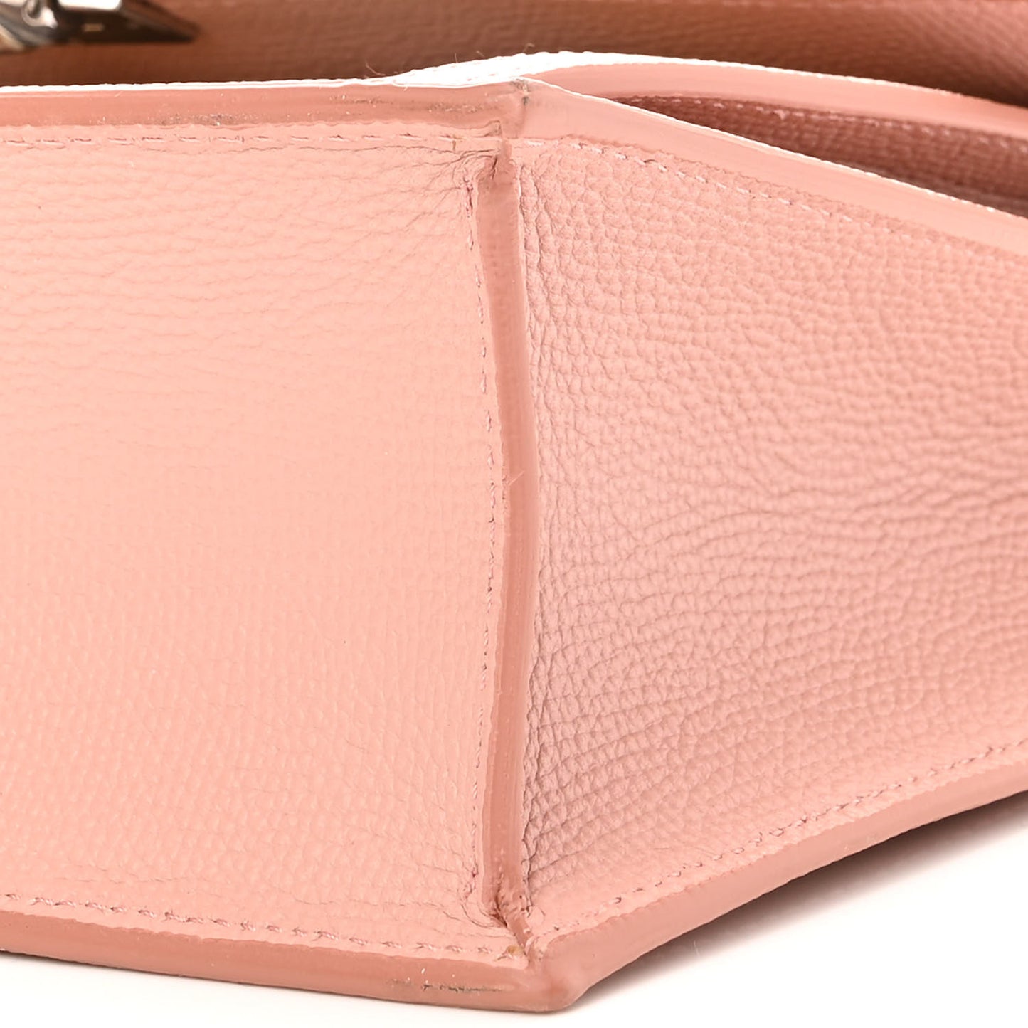 Grainy Calfskin Vintage Check Small Macken Crossbody Bag Ash Rose