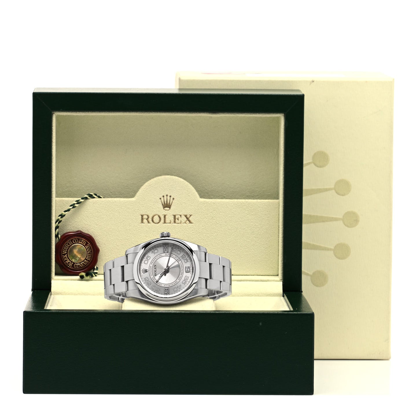 Stainless Steel 36mm Oyster Perpetual Watch Silver Concentric