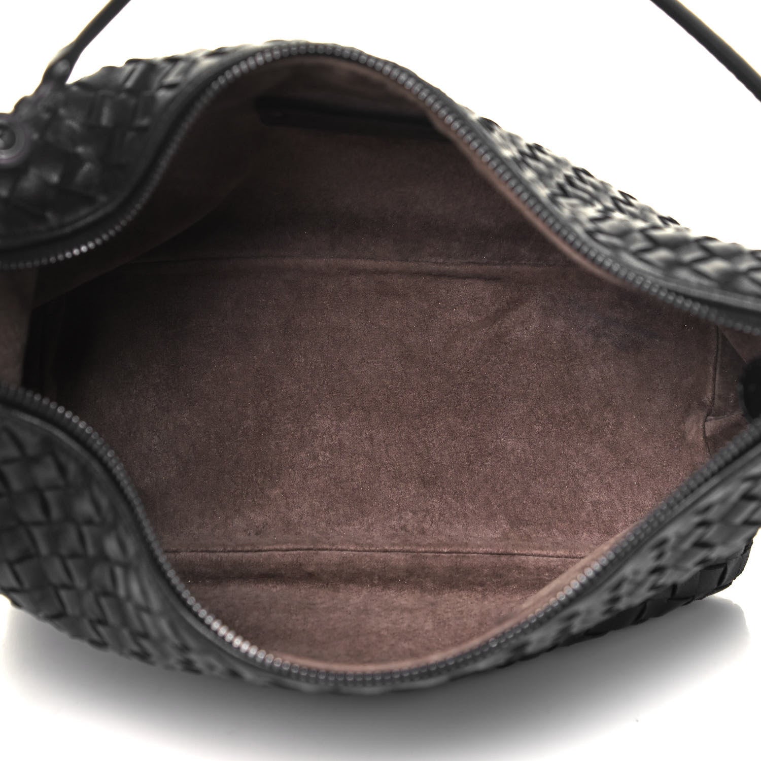 Bottega Veneta Nappa Intrecciato Small Shoulder Bag Black 5 of 9