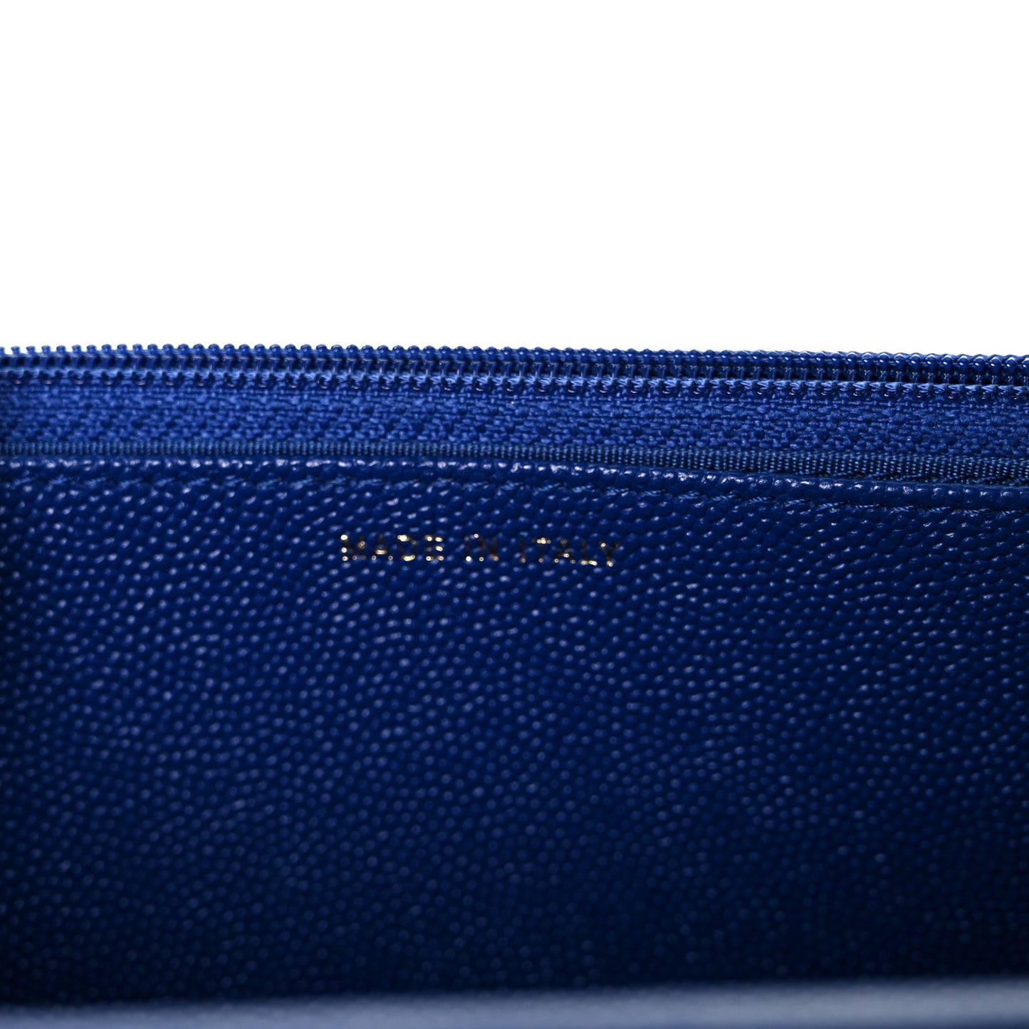Caviar Quilted Vintage Mademoiselle Wallet On Chain WOC Blue