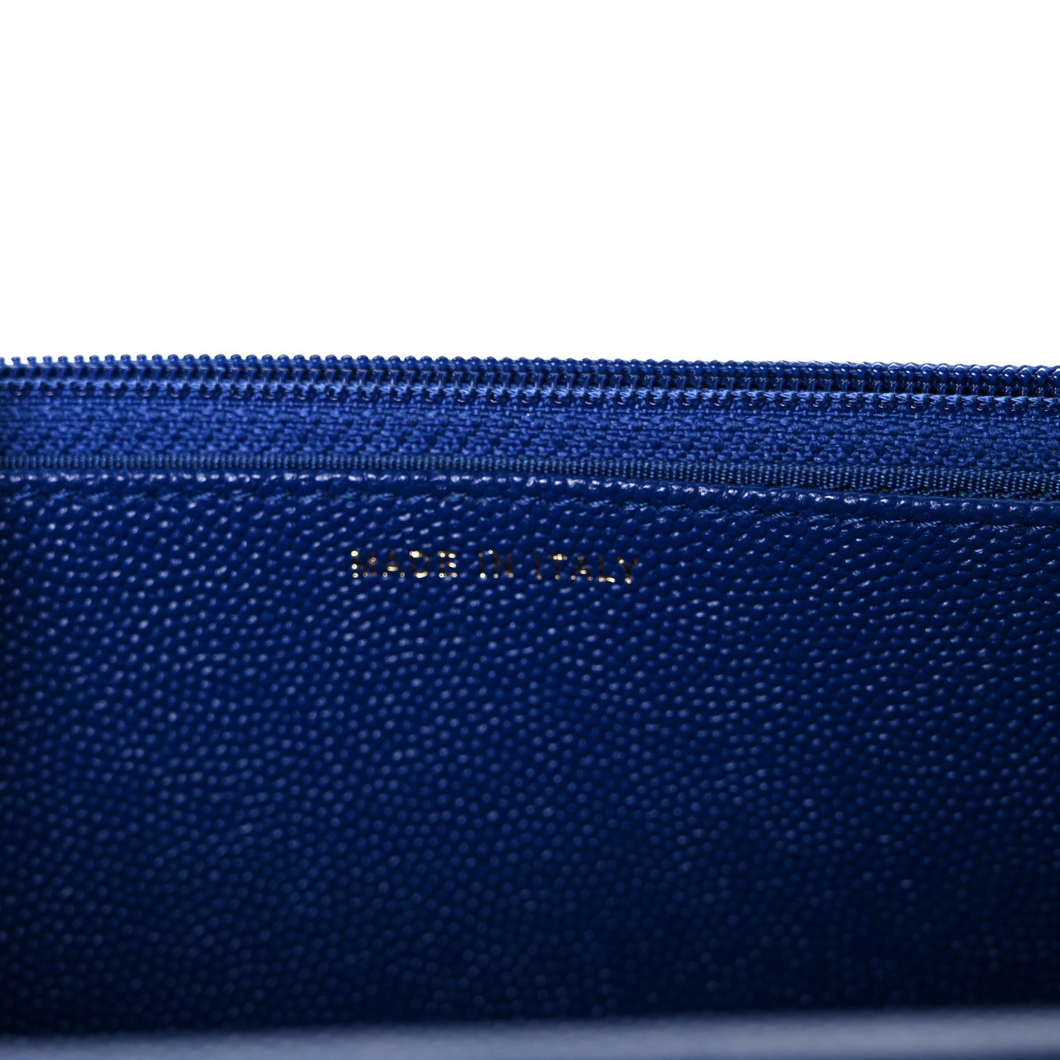 Chanel Caviar Quilted Vintage Mademoiselle Wallet On Chain WOC Blue 7 of 10