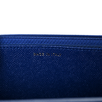 Chanel Caviar Quilted Vintage Mademoiselle Wallet On Chain WOC Blue 7 of 10