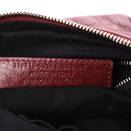 Balenciaga Agneau Giant 12 Silver Hardware Flat Crossbody Rouge Cerise 7 of 7