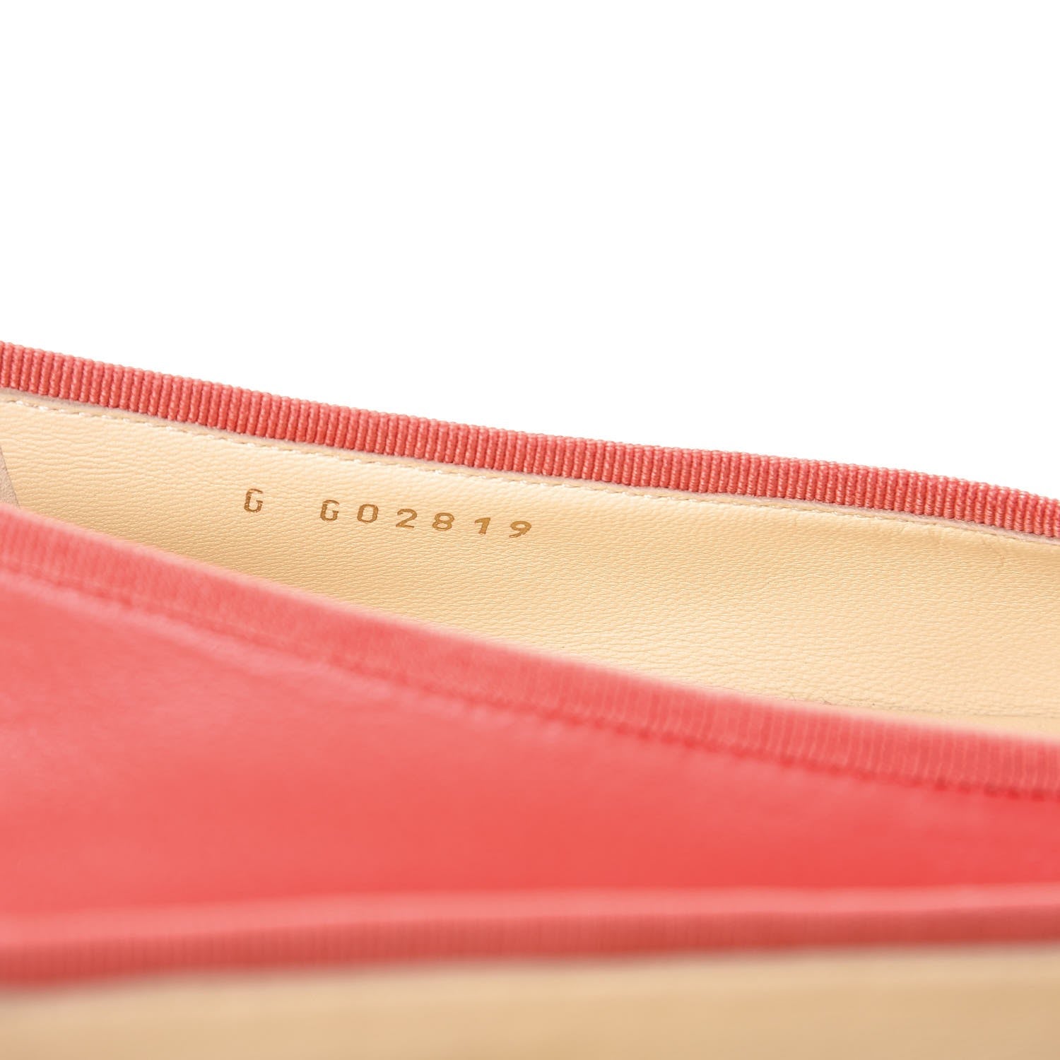 Chanel Lambskin Cap Toe CC Ballerina Flats 37 Corail 8 of 9
