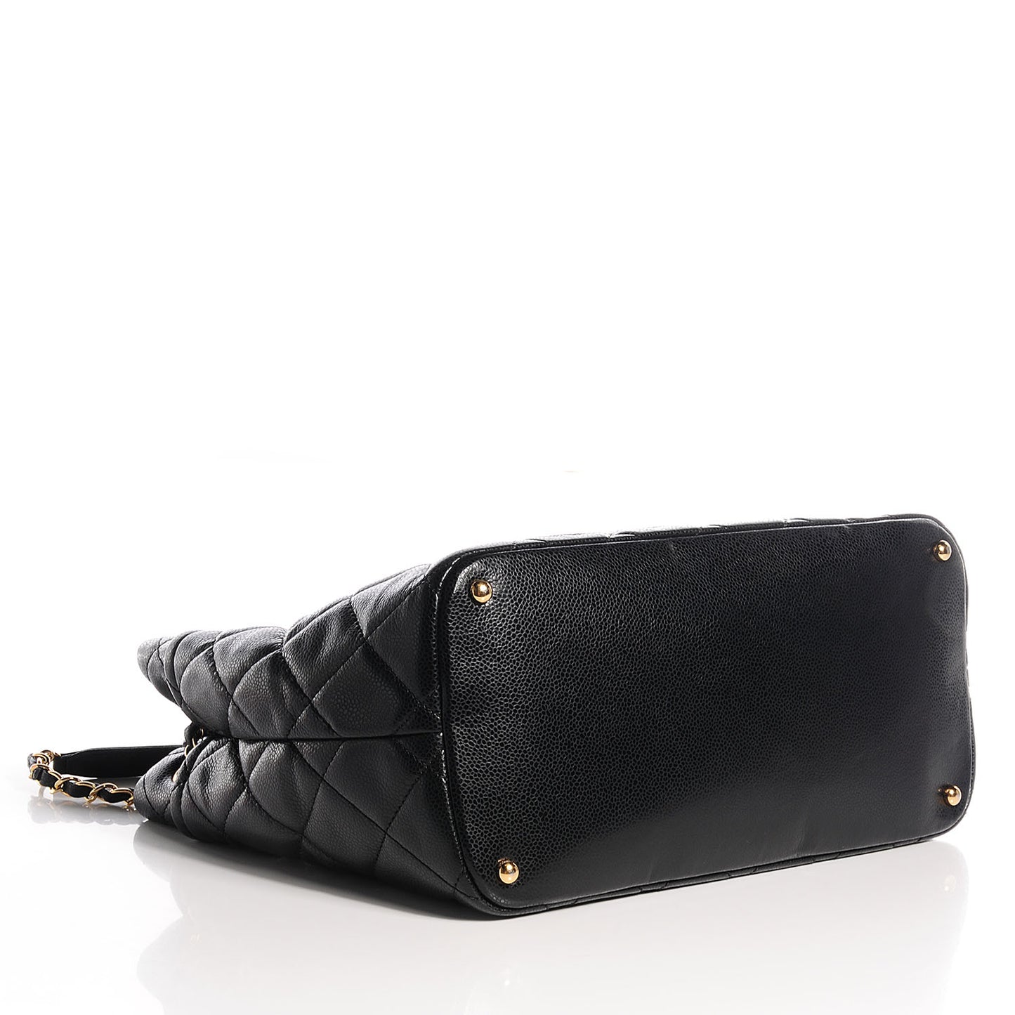 Soft Caviar Large CC Timeless Tote Black