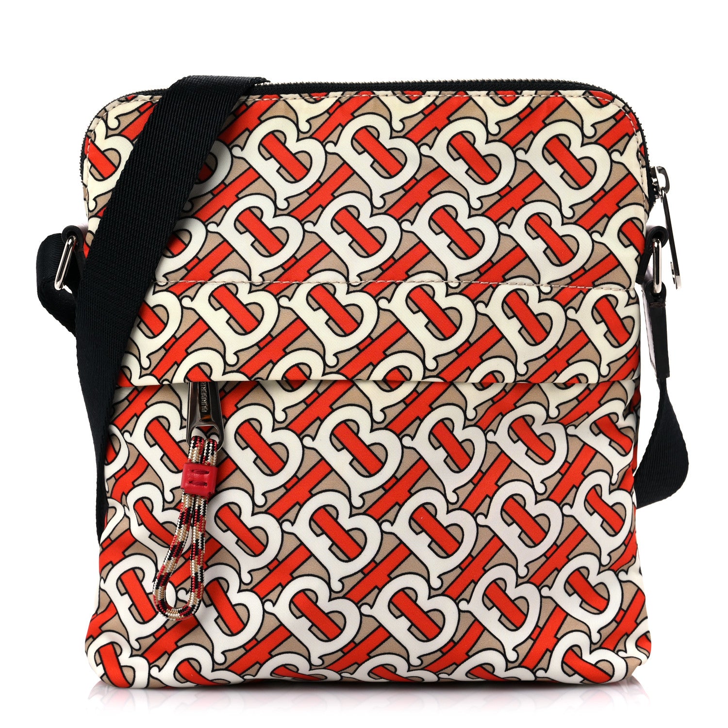 Burberry Nylon Monogram Crossbody Vermillion 1 of 10