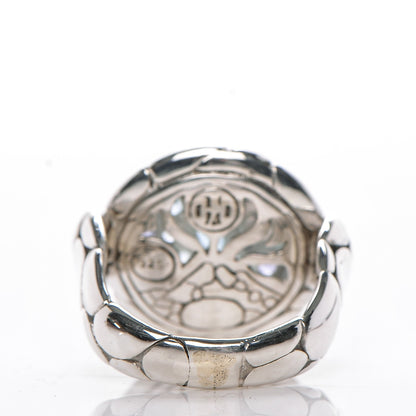 John Hardy Sterling Silver Topaz Iolite Aquamarine Kali Round Lava Ring 52 6 3 of 5