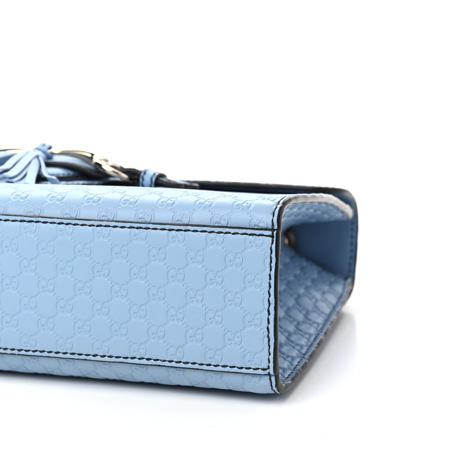 Gucci Microguccissima Medium Emily Chain Shoulder Bag Mineral Blue 9 of 9