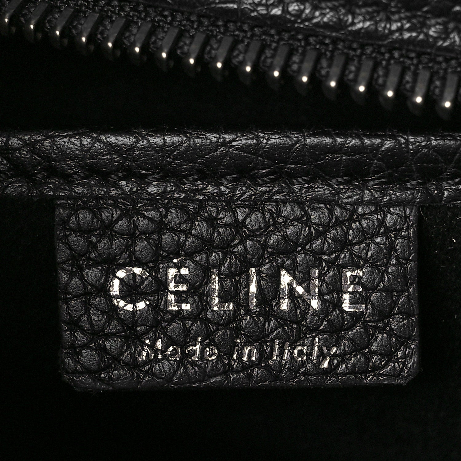 Celine Drummed Calfskin Nano Luggage Black 5 of 16