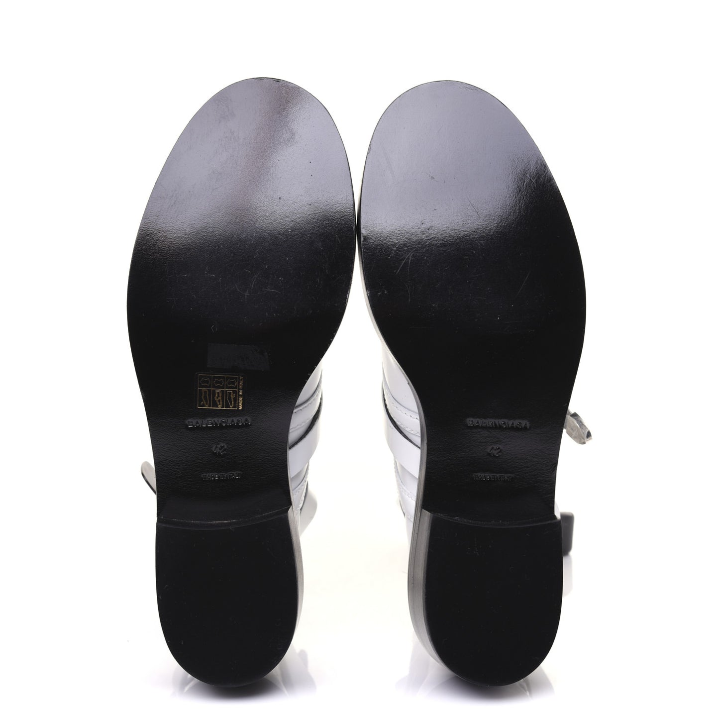 Brushed Calfskin Ceinture Ankle Boots 42 White