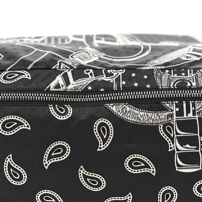 Hermes Silk Eperon d'Or Bandana Travelsilk PM Cube Bleu Nuit Fauve 8 of 11