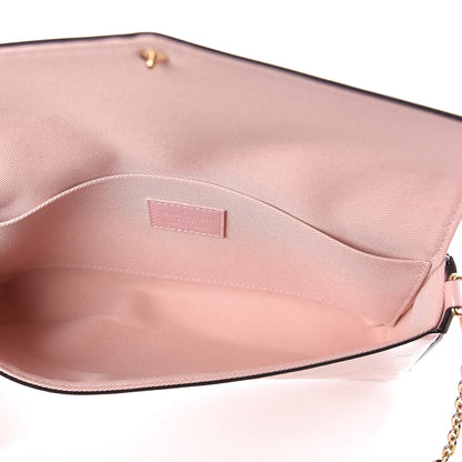 Louis Vuitton Vernis Felicie Chain Wallet Rose Ballerine 7 of 8