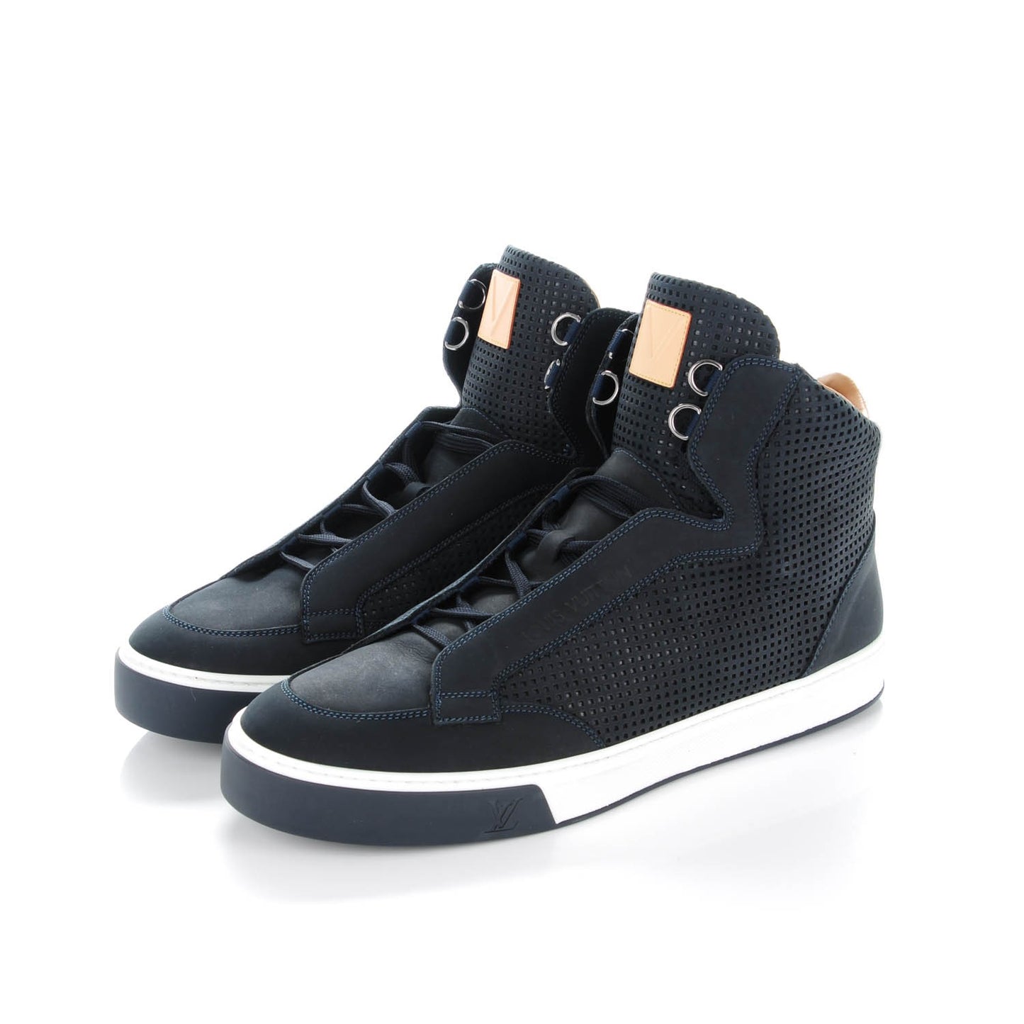 Nubuck Speaker High Top Sneakers 9 Marine