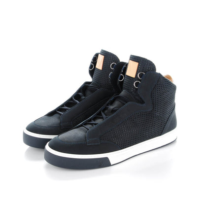 Louis Vuitton Nubuck Speaker High Top Sneakers 9 Marine 3 of 6