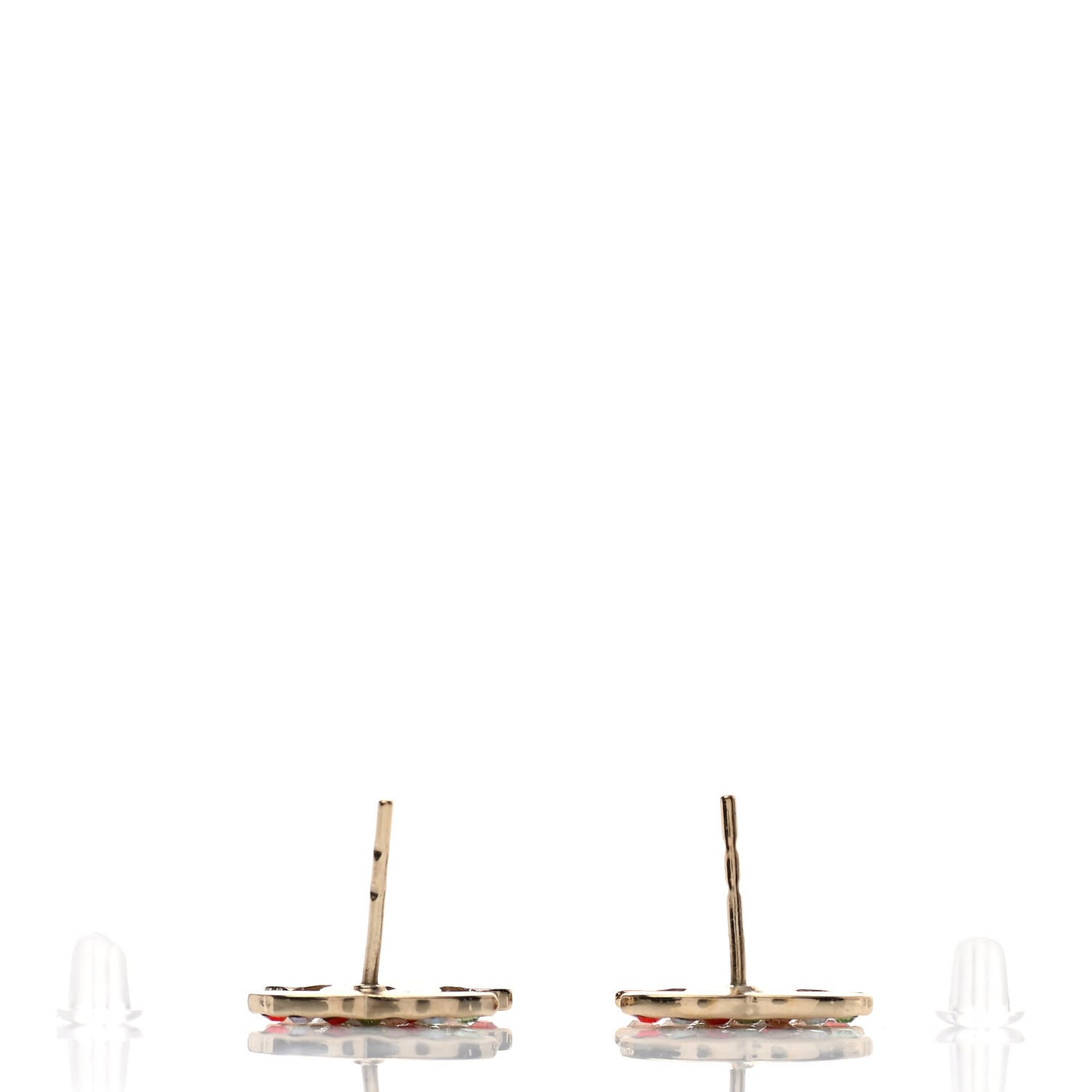 Crystal CC Earrings Gold Multicolor
