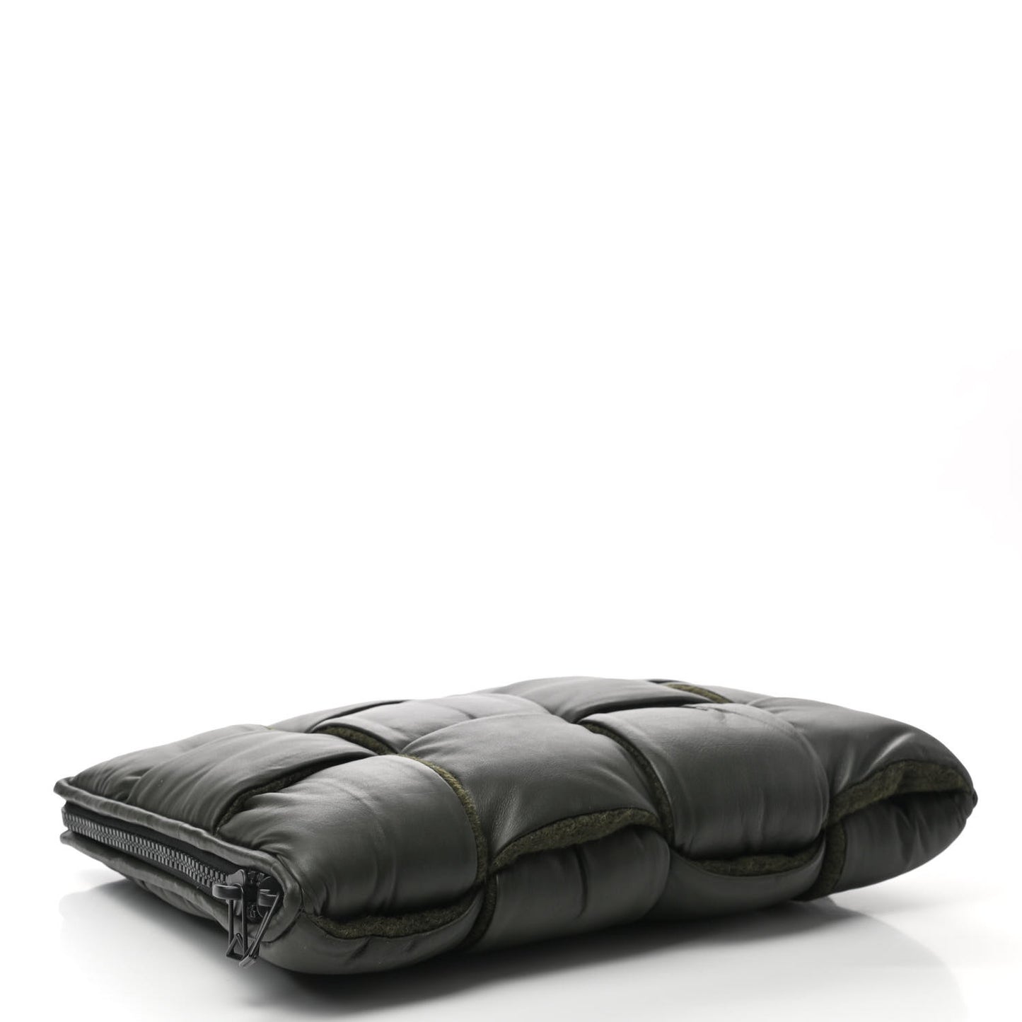 Calfskin Maxi Intrecciato Puffy Laptop Pouch Camping