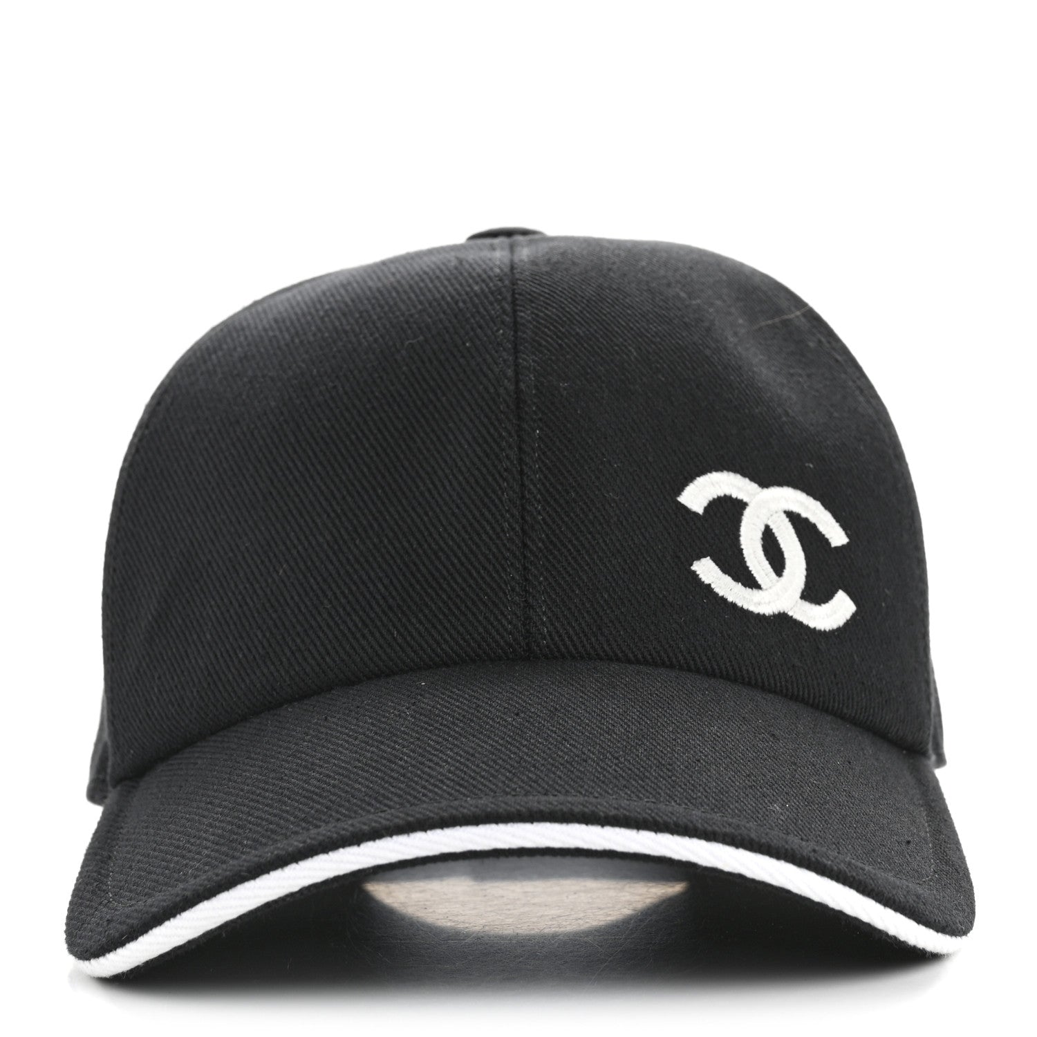 Chanel Cotton CC Cap Hat Black White 3 of 10