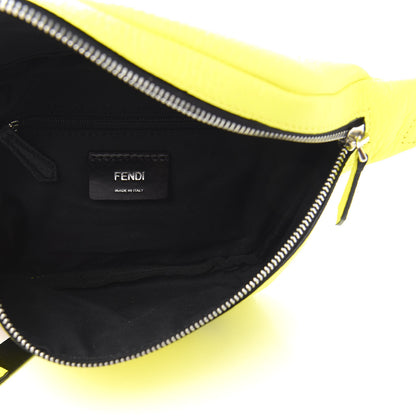 Fendi Cuoio Romano Fluo Metal Bug Eyes Kids Belt Bag Giallo Fluo Black 5 of 10