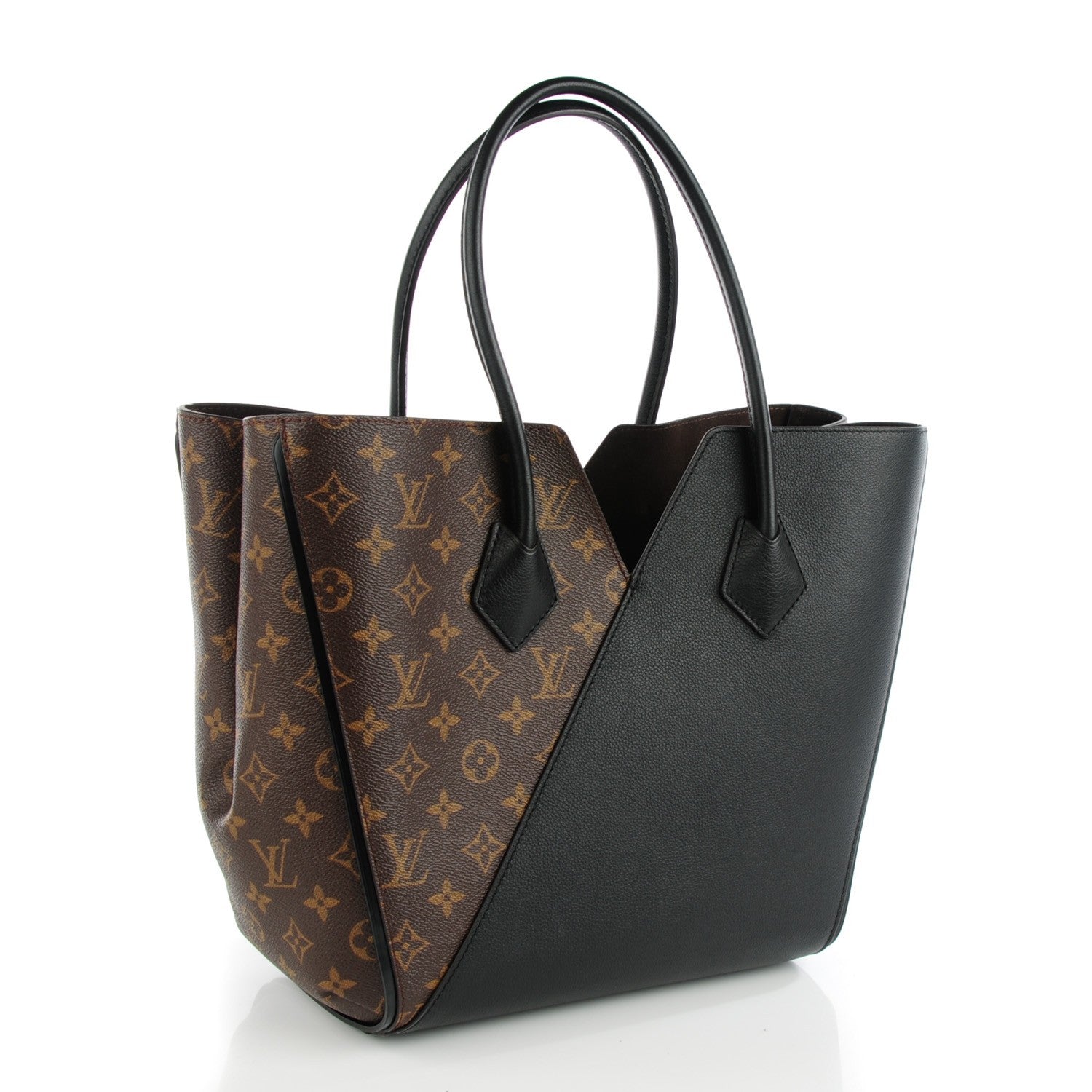 Louis Vuitton Calfskin Monogram Kimono Tote Black 3 of 7