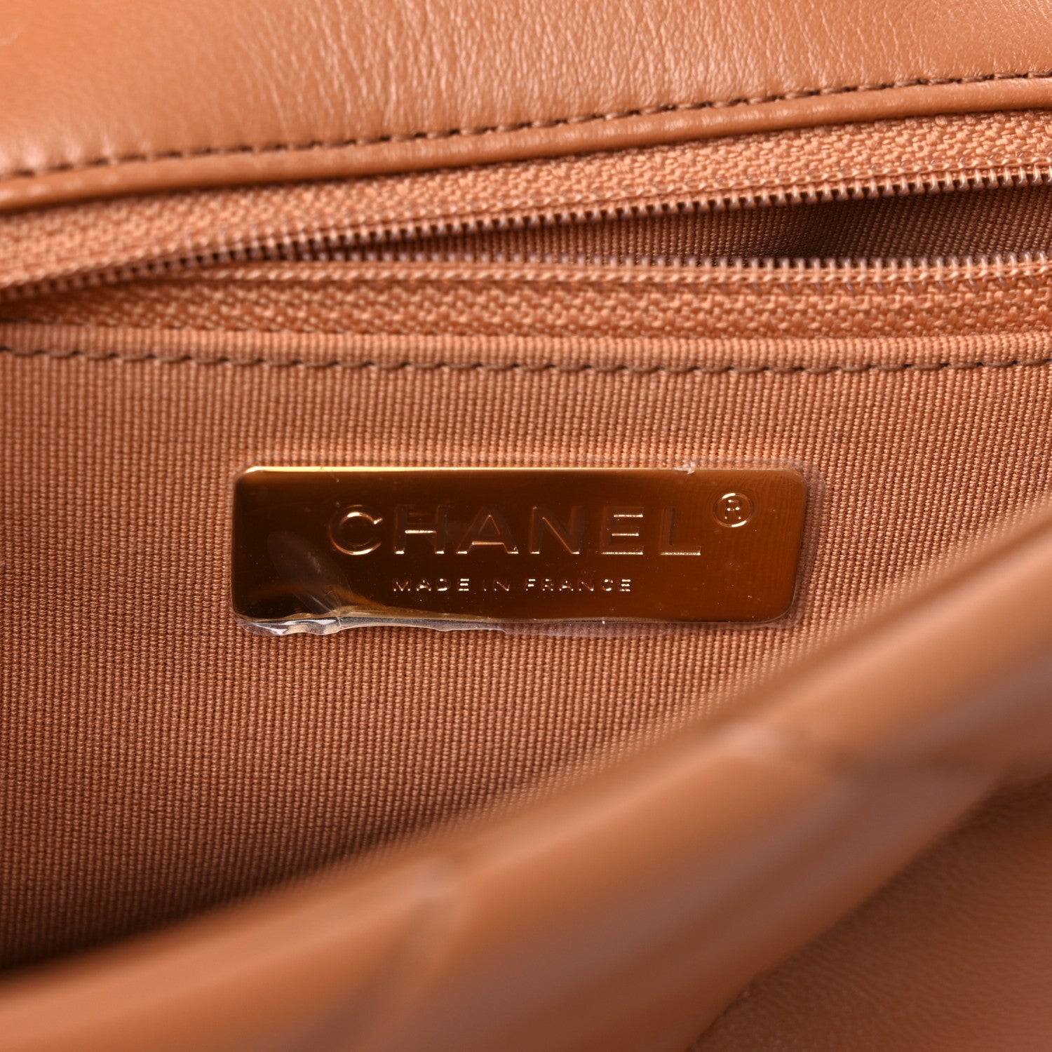 Chanel Lambskin Quilted Medium Chanel 19 Flap Brown 6 of 10