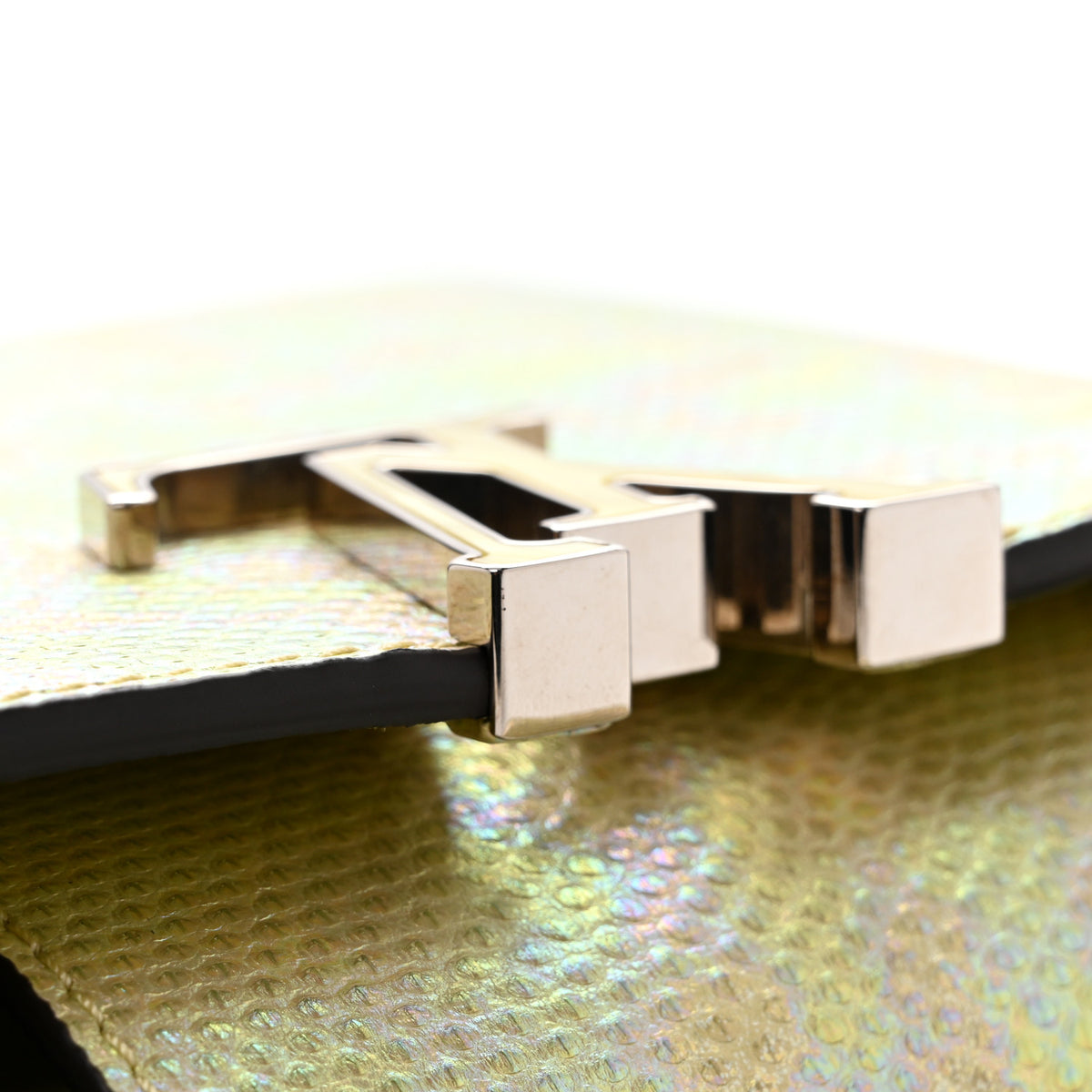 Iridescent Karung Capucines Mini Petrol