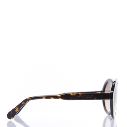 Prada Acetate Round Sunglasses SPR17U Tortoise 3 of 7