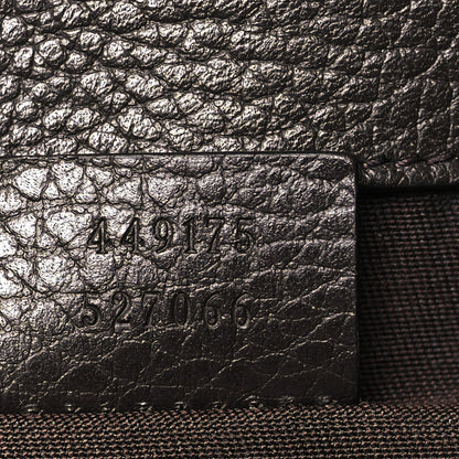 Gucci Monogram Dollar Calfskin O Drawstring Backpack Beige Ebony Testa di Moro Dark Chocolate 7 of 9