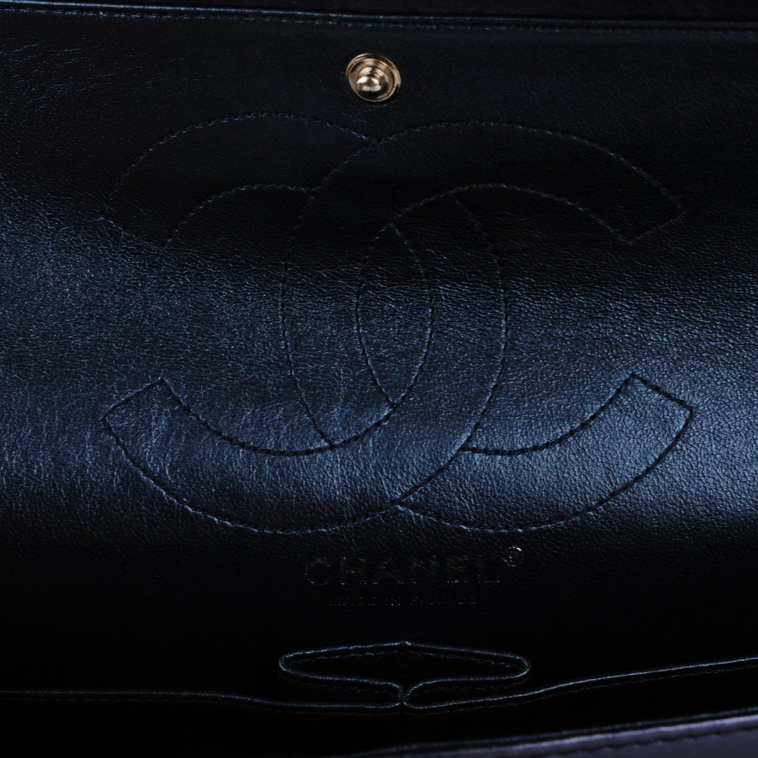 Chanel Metallic Calfskin Quilted 2.55 Reissue 226 Flap Blue 5 of 8