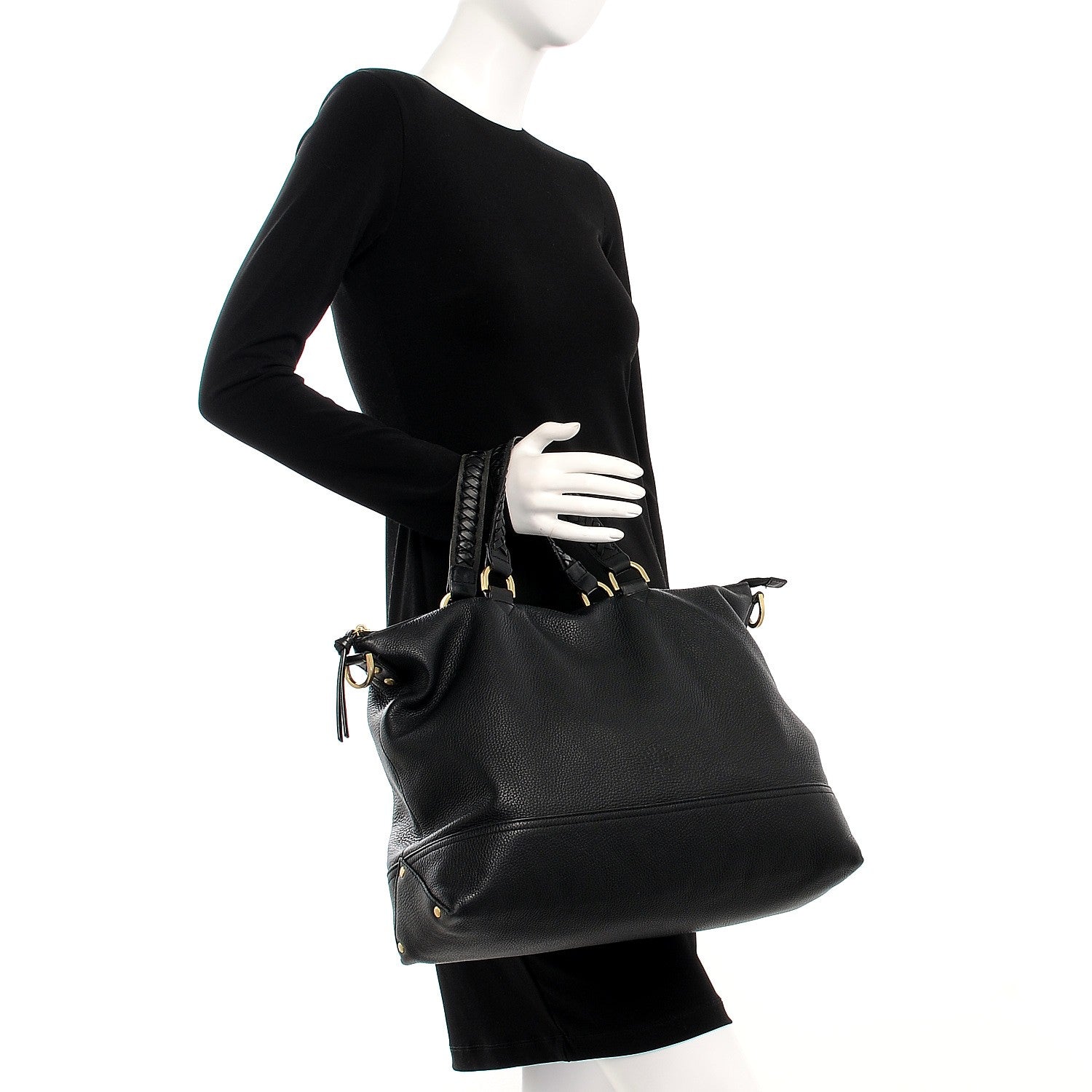 Mulberry Pebbled Calfskin Effie Hobo Black 3 of 14
