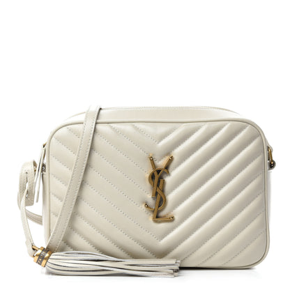 Saint Laurent Calfskin Matelasse Monogram Lou Camera Bag Crema Soft 1 of 10