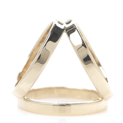 Hermes Permabrass Gold Plated Trio Scarf Ring 3 of 5