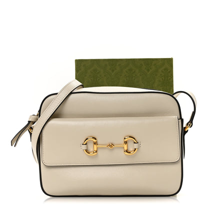 Gucci Azalea Calfskin Small Horsebit 1955 Shoulder Bag Mystic White 11 of 11