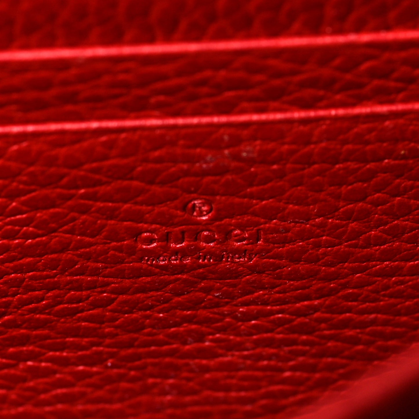 Calfskin Mini Dionysus Chain Wallet Hibiscus Red