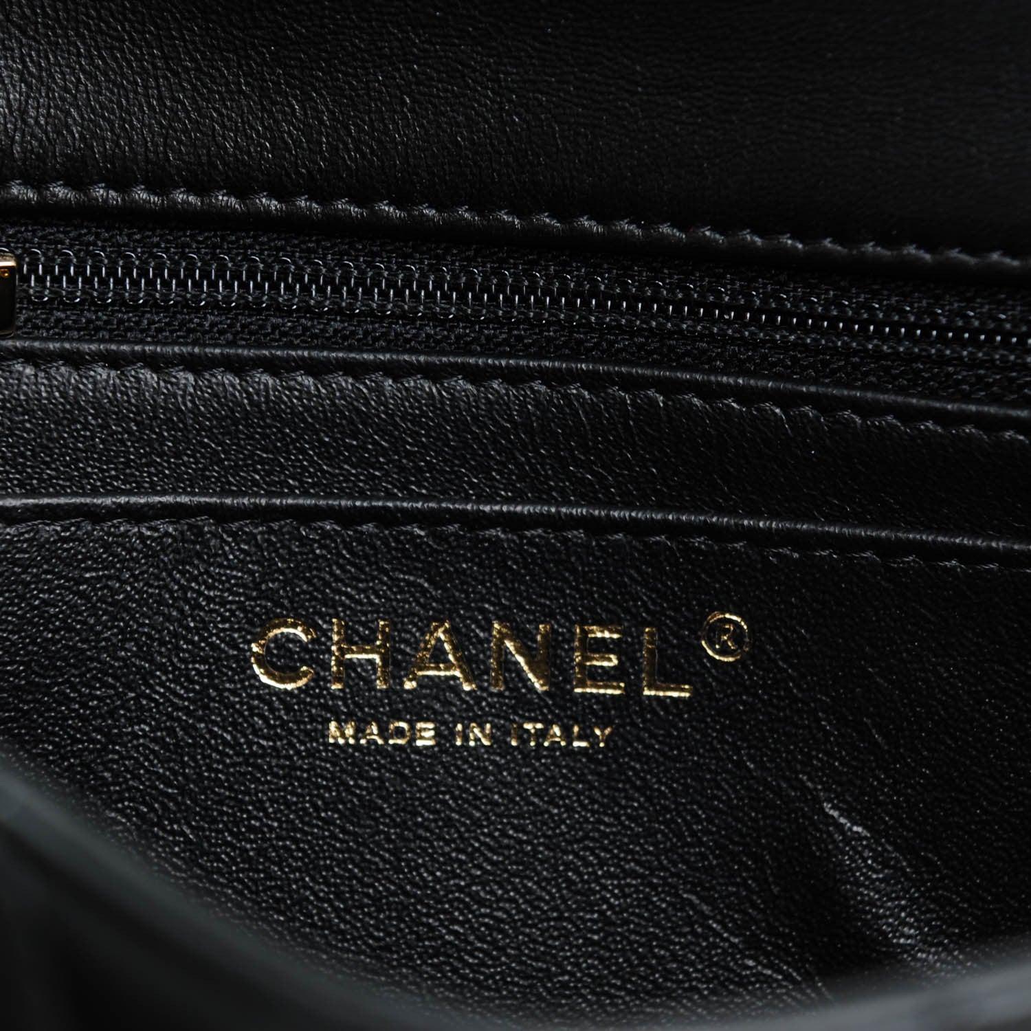 Chanel Lambskin Quilted Mini Rectangular Flap Black 6 of 7