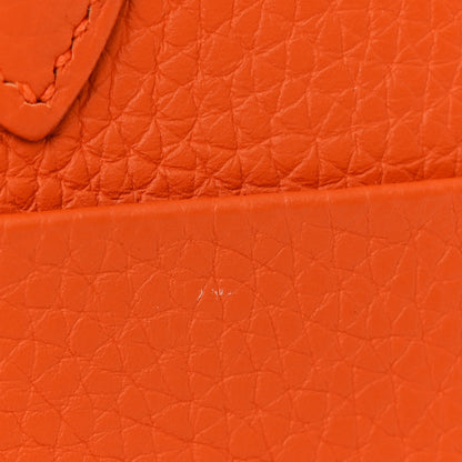 Hermes Taurillon Clemence Lindy 26 Orange 12 of 13
